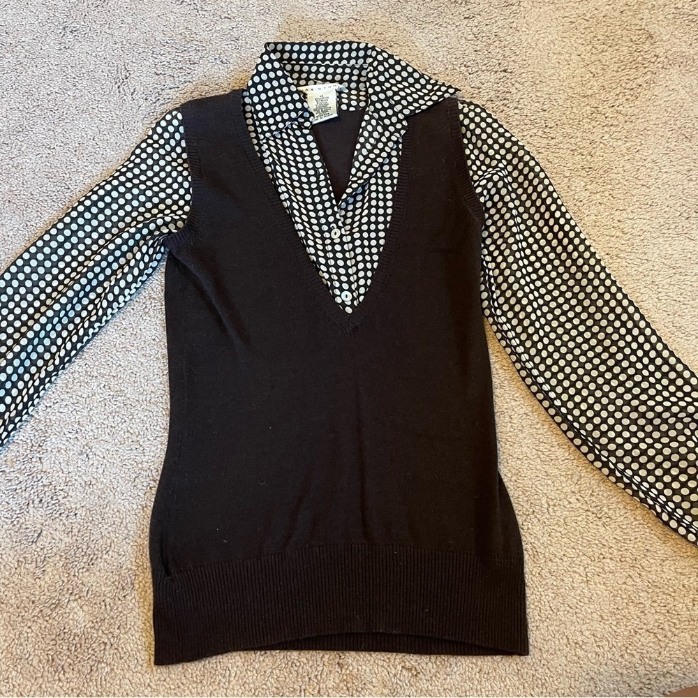 Max Studio Layered Dress Shirt Size XS